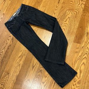 PAIGE Women's Boot Cut Jeans - Dark Blue